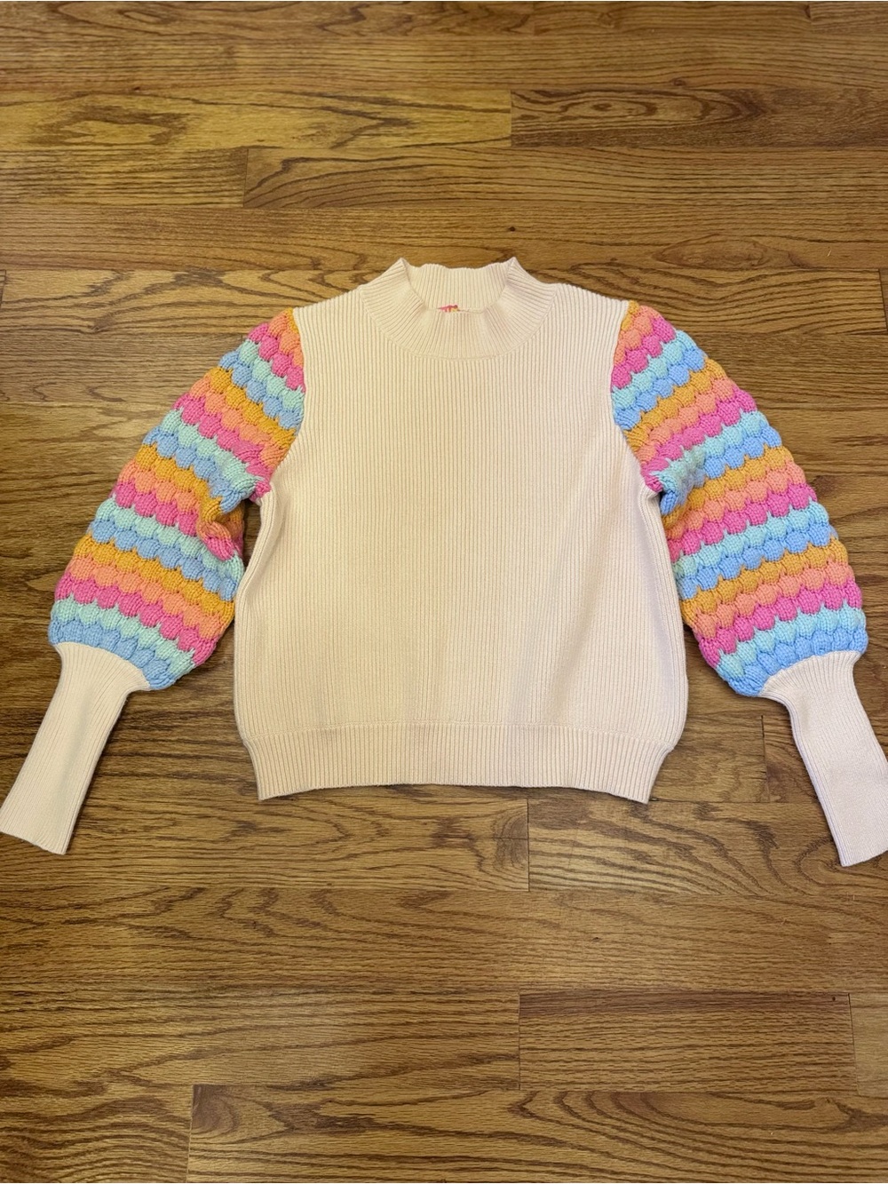 THML Bubble Bliss Mockneck Bubble Sleeve Sweater - Medium - Picture 2 of 6